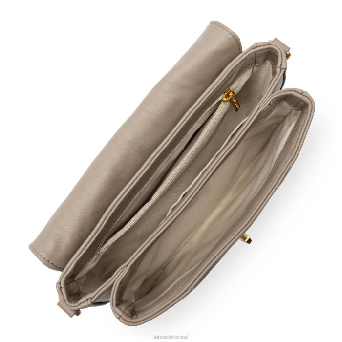 mulheres Lancaster Paris galet fonce bolsa crossbody matelassê macio RBF42408