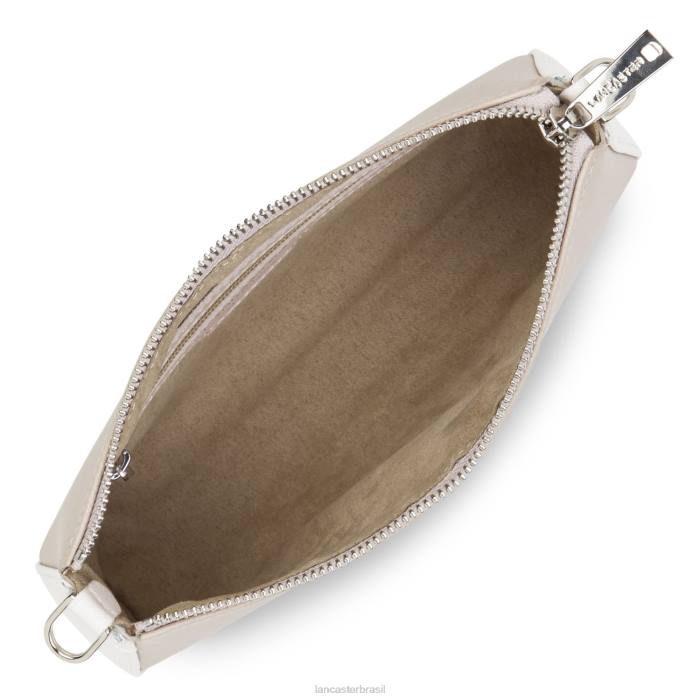 mulheres Lancaster Paris galet rose-cru-nude bolsa crossbody saffiano intemporel RBF41944