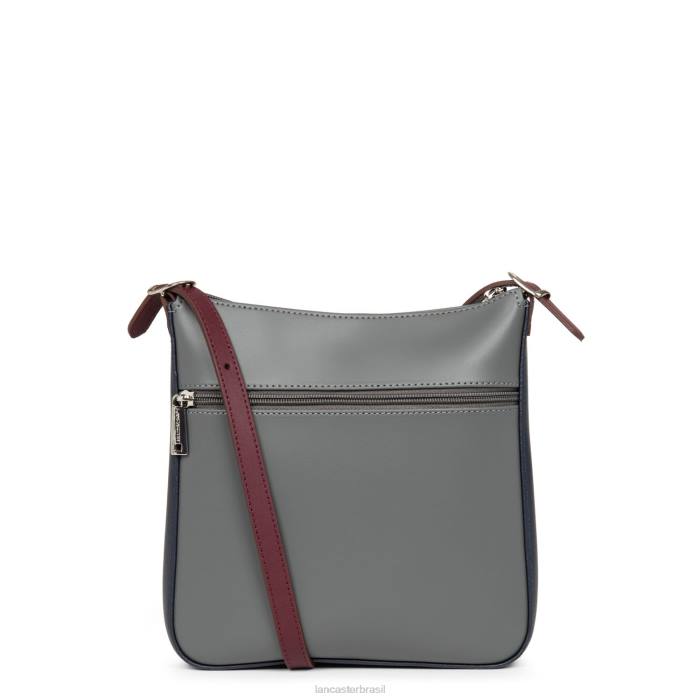 mulheres Lancaster Paris gris bleu fonce-bordeaux bolsa crossbody lisa RBF41918