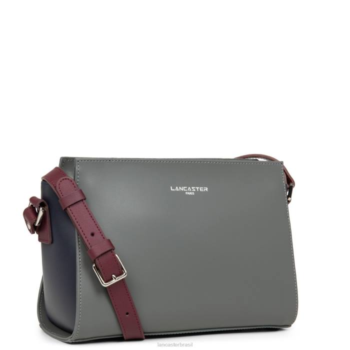 mulheres Lancaster Paris gris bleu fonce-bordeaux bolsa crossbody lisa RBF4768