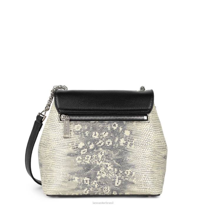 mulheres Lancaster Paris iguana negra bolsa tiracolo pia RBF4544