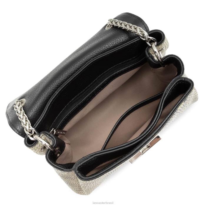 mulheres Lancaster Paris iguana negra bolsa tiracolo pia RBF4544