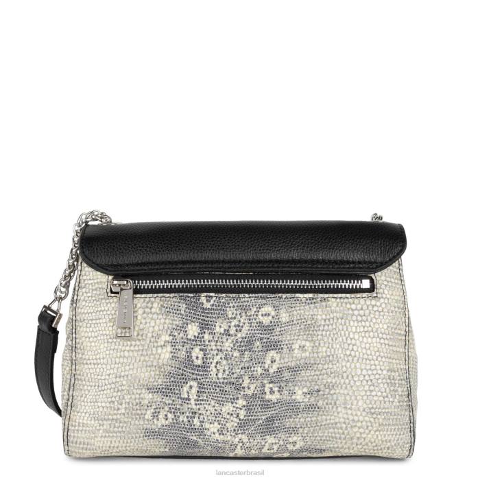 mulheres Lancaster Paris iguana negra bolsa tiracolo pia RBF4565