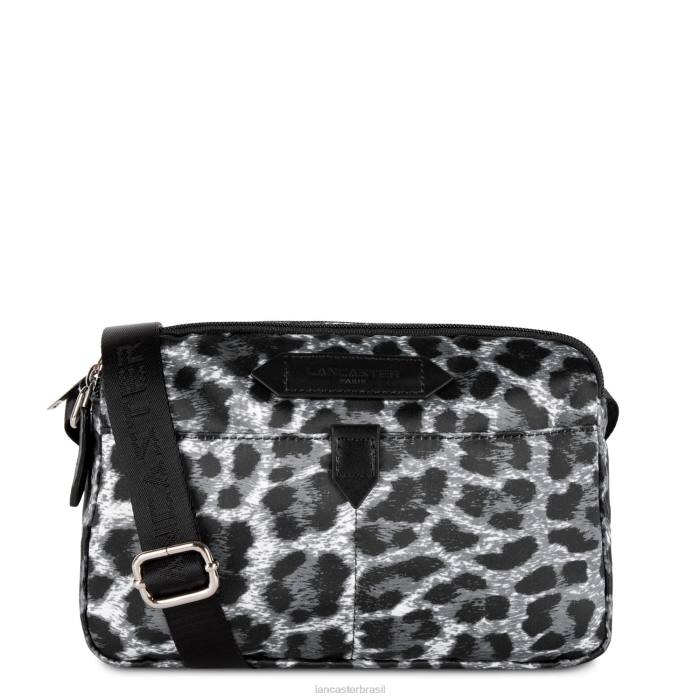 mulheres Lancaster Paris leopardo-gris bolsa crossbody esportiva básica RBF41811