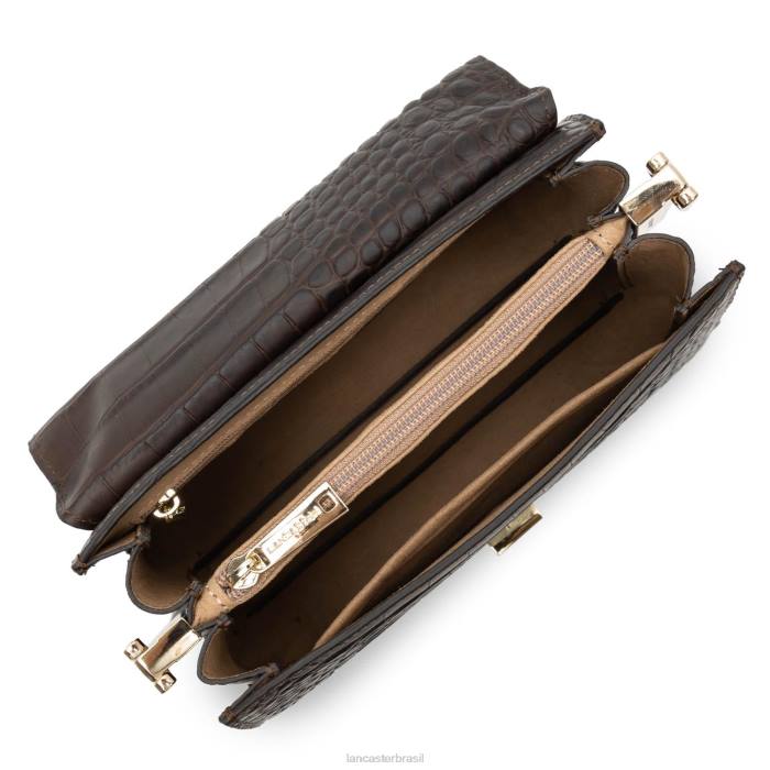 mulheres Lancaster Paris marrom bolsa crossbody exótica philia RBF41991