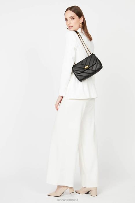 mulheres Lancaster Paris marrom bolsa crossbody m matelassê macio RBF41619