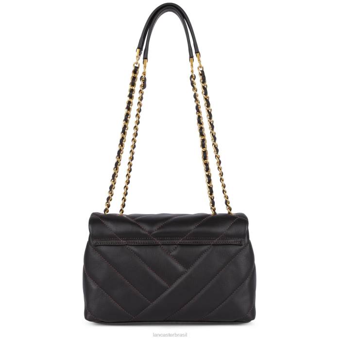 mulheres Lancaster Paris marrom bolsa crossbody m matelassê macio RBF41619