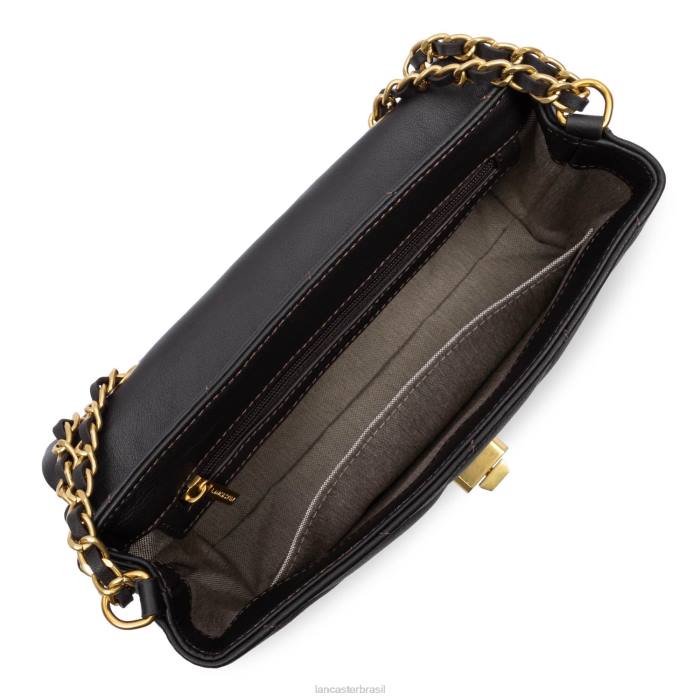 mulheres Lancaster Paris marrom bolsa crossbody m matelassê macio RBF41619