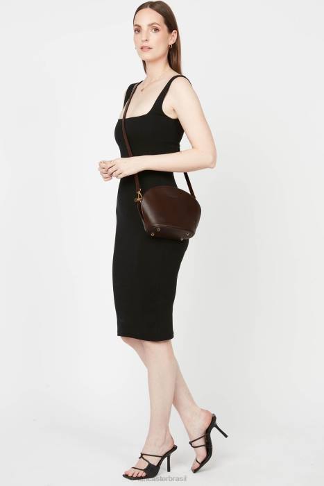 mulheres Lancaster Paris marrom bolsa crossbody pequena legenda RBF41860