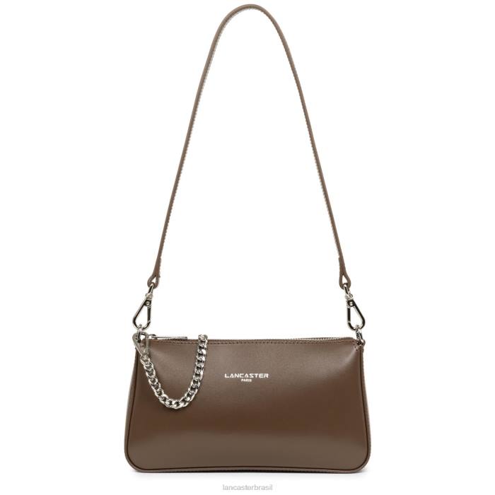 mulheres Lancaster Paris marrom bolsa crossbody pequena suave mesmo RBF41633