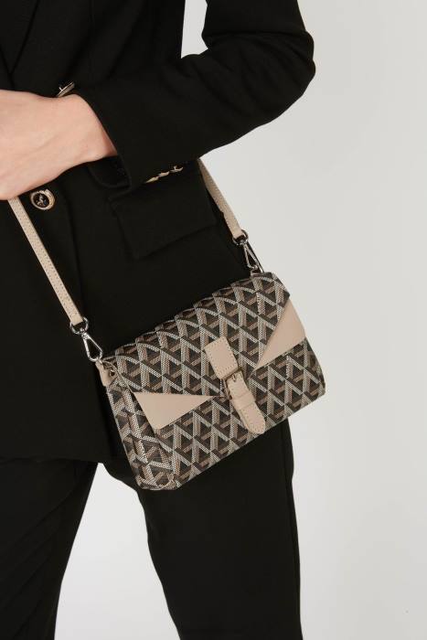 mulheres Lancaster Paris marrom-nu ícone de bolsa crossbody RBF42060