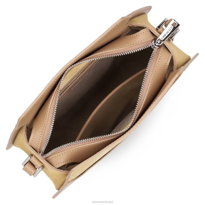 mulheres Lancaster Paris natural m bolsa crossbody lisa ruche RBF42204