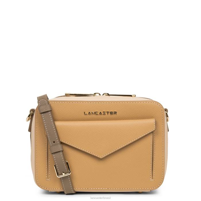 mulheres Lancaster Paris naturel-poudre-vison bolsa crossbody assinatura saffiano RBF42108