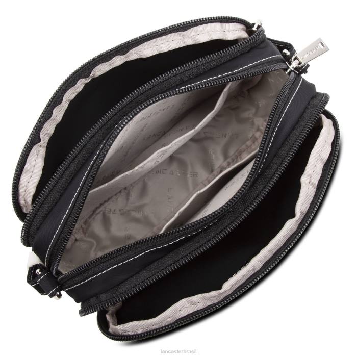 mulheres Lancaster Paris noir-galet bolsa crossbody esportiva básica RBF41823