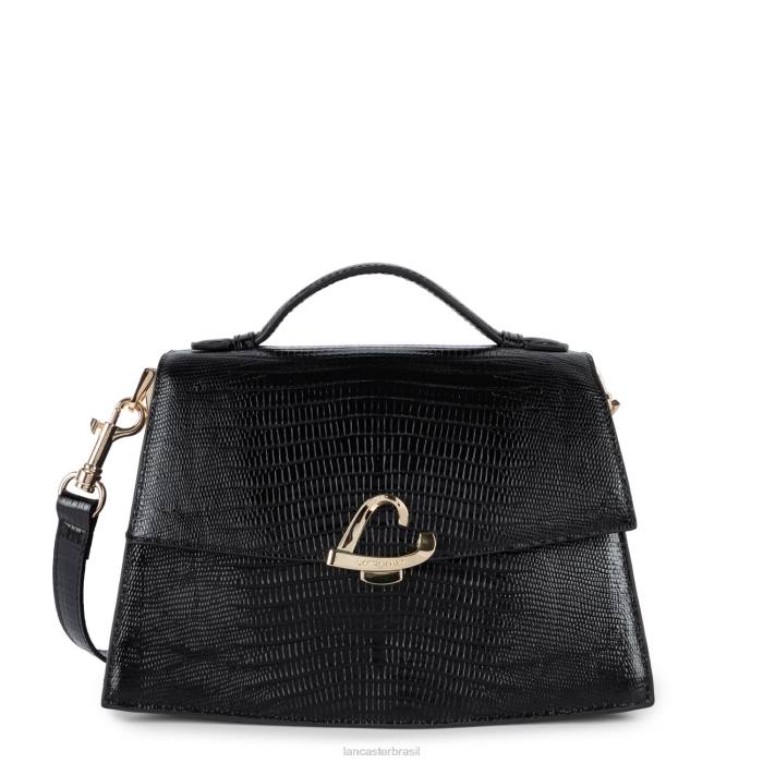 mulheres Lancaster Paris noir-lezard bolsa crossbody exótica philia RBF41989