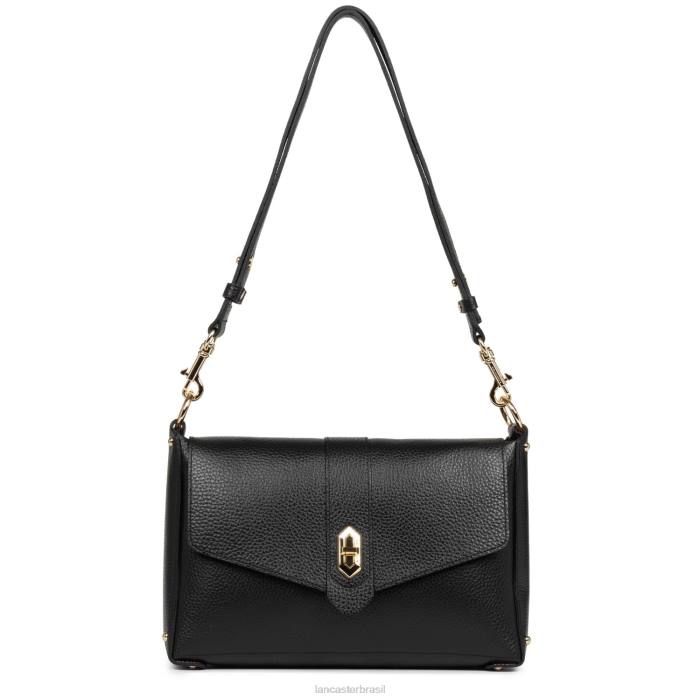 mulheres Lancaster Paris noir nu m bolsa crossbody foulonne dupla RBF41453