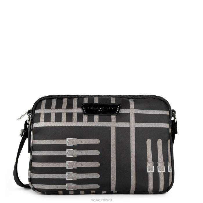 mulheres Lancaster Paris noir-taupe bolsa crossbody básica verni RBF41843