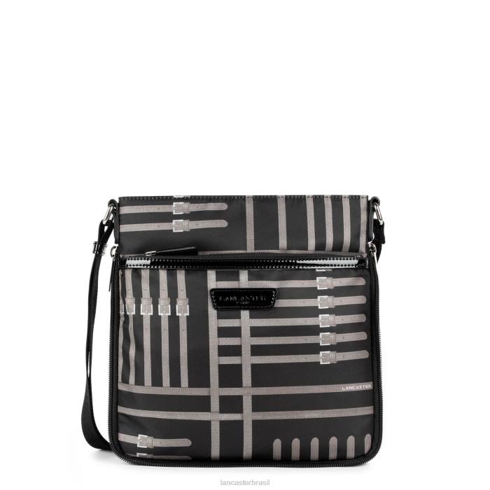 mulheres Lancaster Paris noir-taupe bolsa crossbody básica verni RBF42372