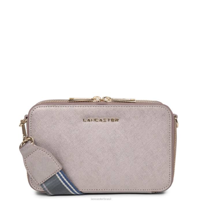 mulheres Lancaster Paris ou rosa bolsa crossbody assinatura saffiano RBF42080