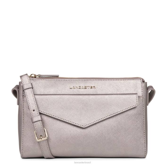mulheres Lancaster Paris ou rosa bolsa crossbody assinatura saffiano RBF42094