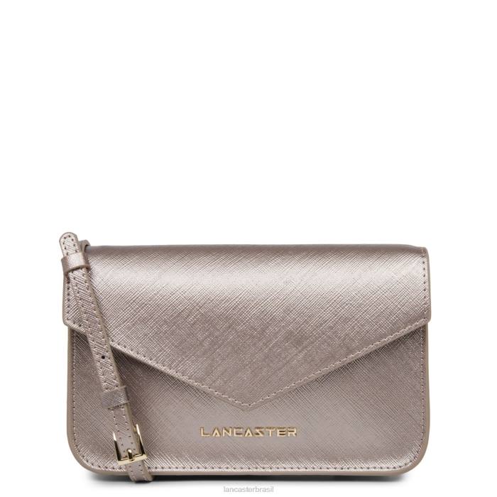 mulheres Lancaster Paris ou rosa bolsa crossbody pequena assinatura saffiano RBF4112