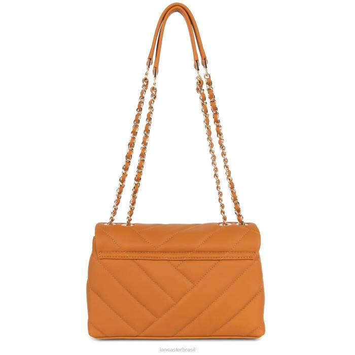 mulheres Lancaster Paris ouro bolsa crossbody m matelassê macio RBF41608