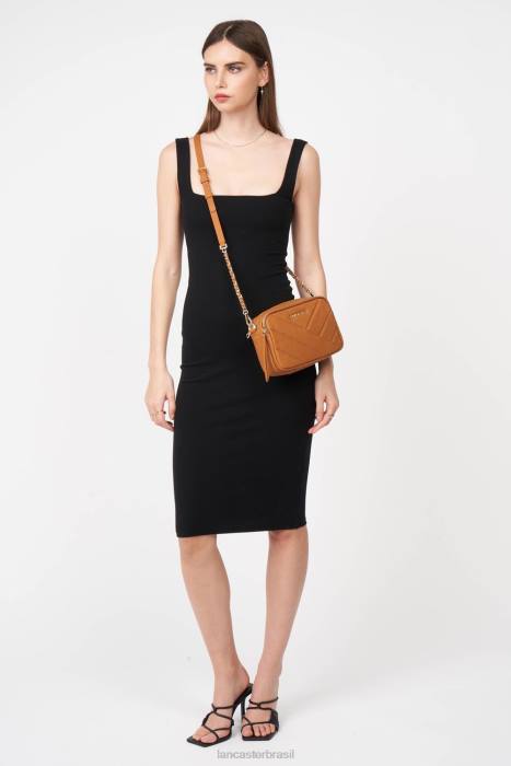 mulheres Lancaster Paris ouro bolsa crossbody matelassê macio RBF41584
