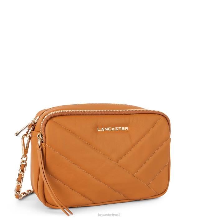 mulheres Lancaster Paris ouro bolsa crossbody matelassê macio RBF41584