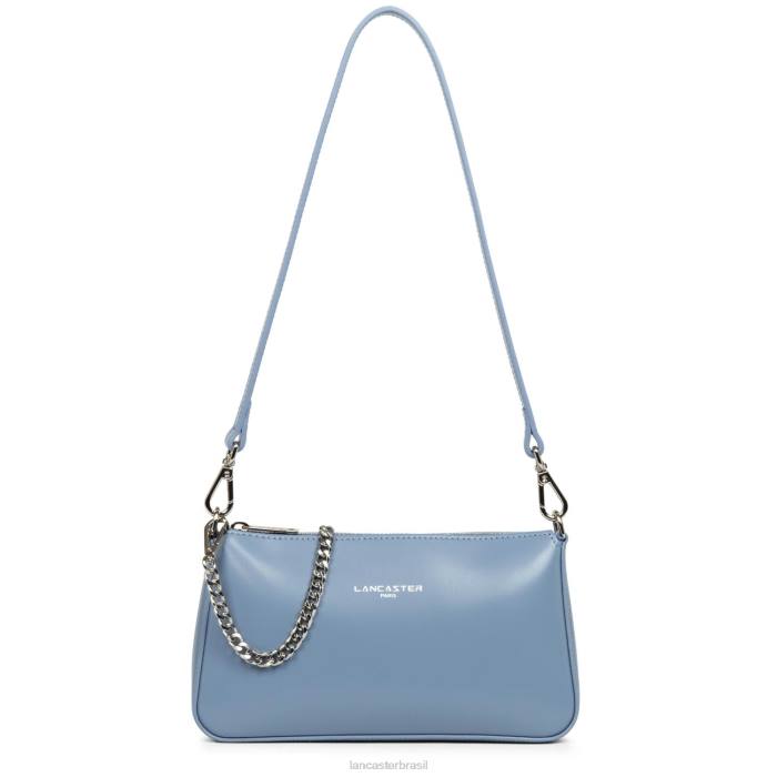 mulheres Lancaster Paris pedra azul bolsa crossbody pequena suave mesmo RBF41640