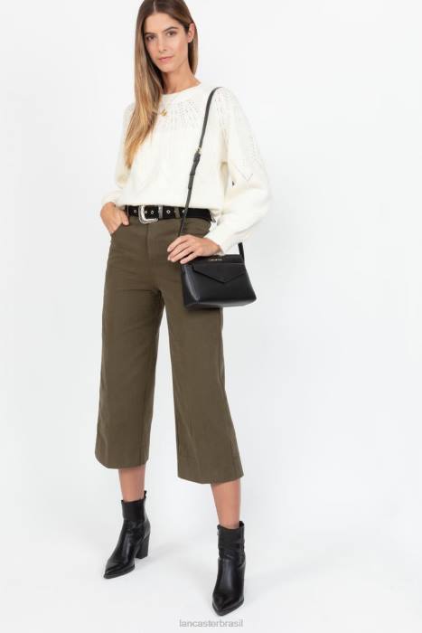 mulheres Lancaster Paris preto bolsa crossbody assinatura saffiano RBF42084