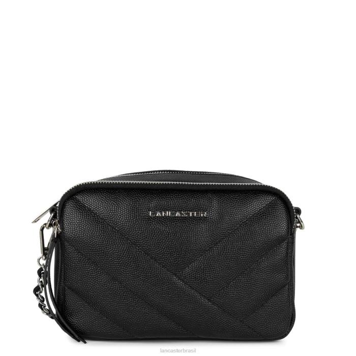 mulheres Lancaster Paris preto bolsa crossbody caviar matelassê RBF41999