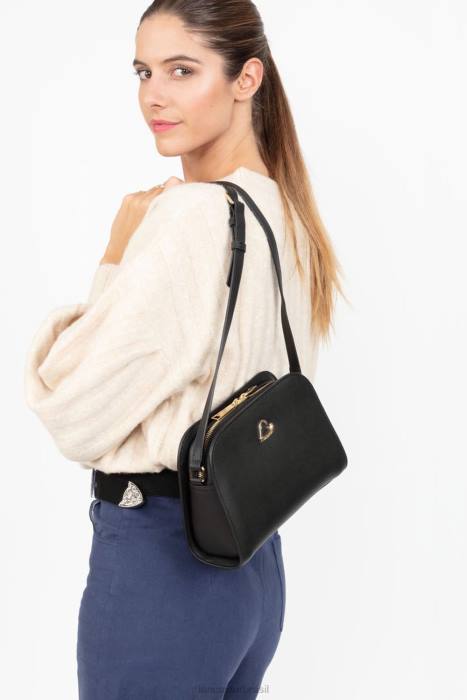 mulheres Lancaster Paris preto bolsa crossbody city philos RBF41677