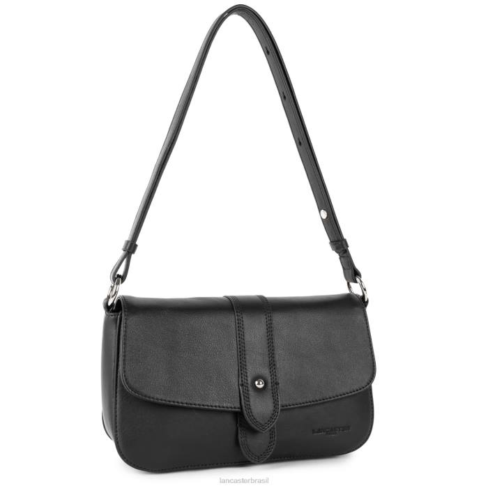 mulheres Lancaster Paris preto bolsa crossbody com gravata macia RBF41561