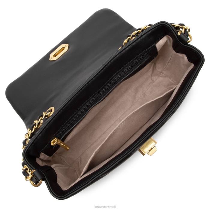 mulheres Lancaster Paris preto bolsa crossbody croise matelassê RBF42147