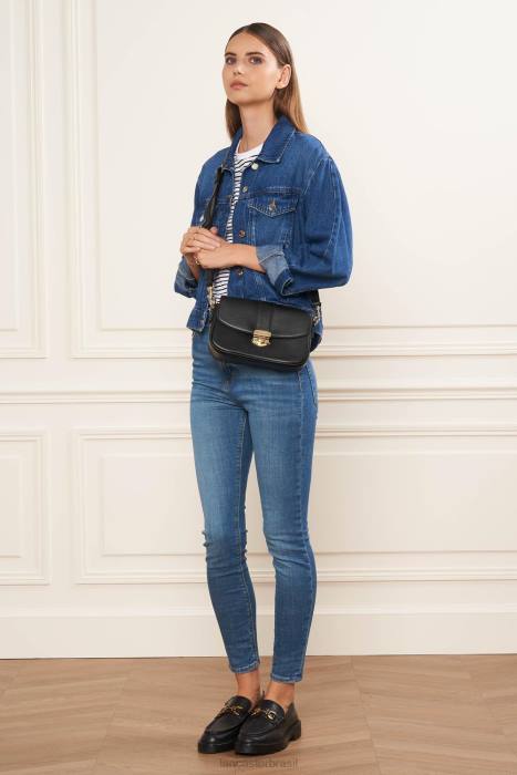 mulheres Lancaster Paris preto bolsa crossbody donna fia RBF42394