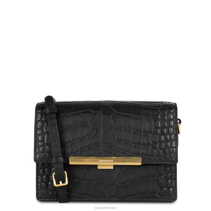 mulheres Lancaster Paris preto bolsa crossbody exótica lee RBF42040