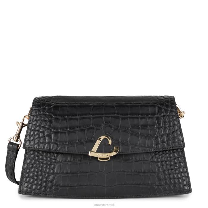 mulheres Lancaster Paris preto bolsa crossbody exótica philia RBF41994