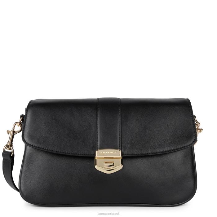 mulheres Lancaster Paris preto bolsa crossbody grande donna fia RBF42414