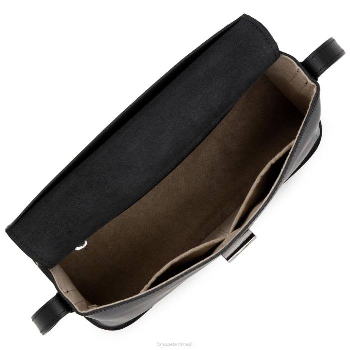 mulheres Lancaster Paris preto bolsa crossbody lírio liso RBF42307