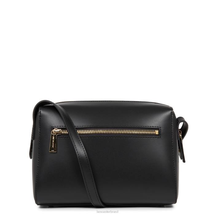 mulheres Lancaster Paris preto bolsa crossbody lisa ou RBF42299