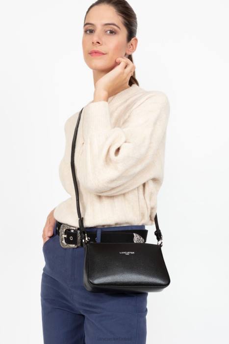 mulheres Lancaster Paris preto bolsa crossbody lucertola RBF4266