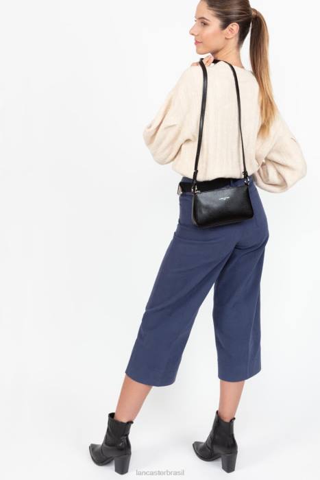 mulheres Lancaster Paris preto bolsa crossbody lucertola RBF4266