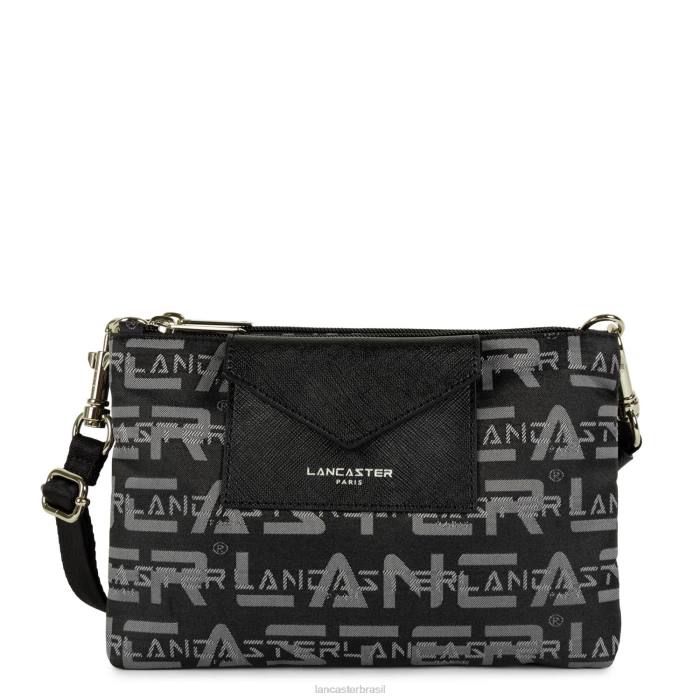 mulheres Lancaster Paris preto bolsa crossbody pequena com logo kba RBF41947