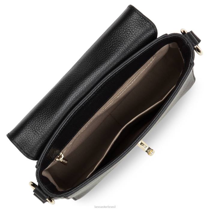 mulheres Lancaster Paris preto bolsa crossbody pequena foulonne milano RBF41323