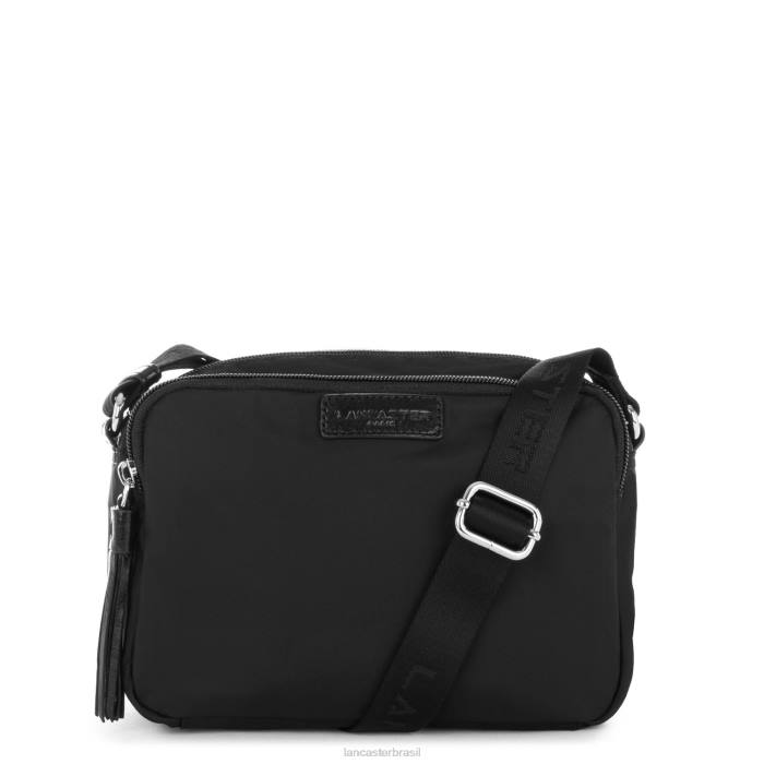 mulheres Lancaster Paris preto bolsa crossbody pompom básica RBF41771