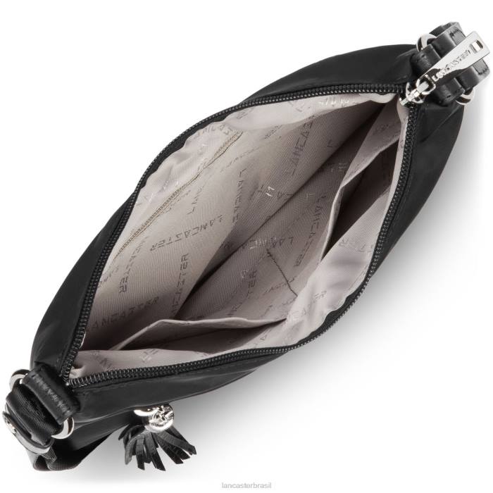 mulheres Lancaster Paris preto bolsa crossbody pompom básica RBF42357