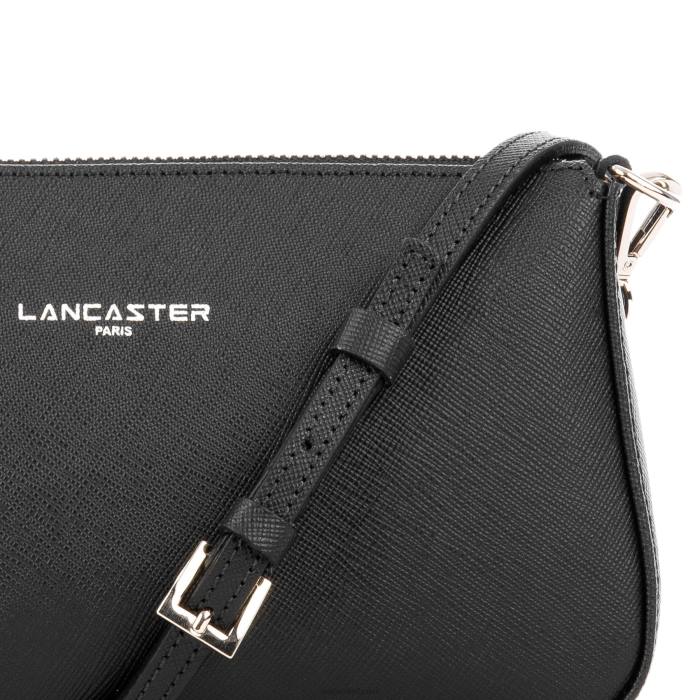 mulheres Lancaster Paris preto bolsa crossbody saffiano intemporel RBF41941