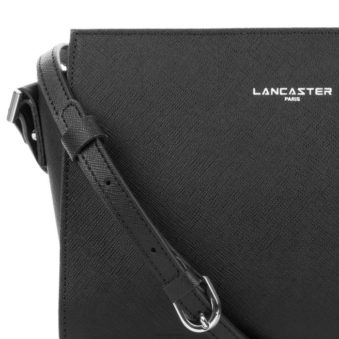 mulheres Lancaster Paris preto bolsa crossbody saffiano intemporel RBF4802
