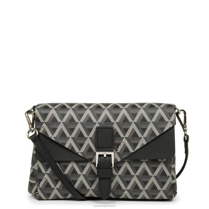 mulheres Lancaster Paris preto ícone de bolsa crossbody RBF42058
