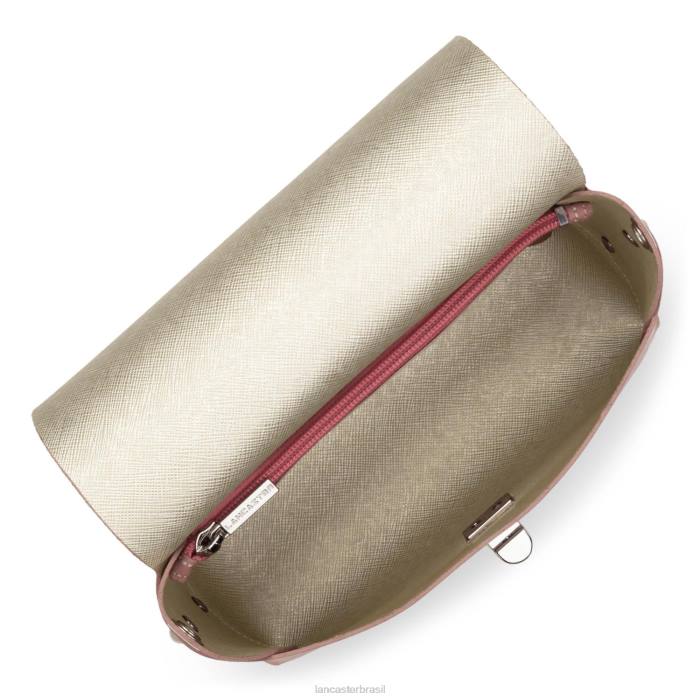 mulheres Lancaster Paris rosa anti-em-champanhe bolsa crossbody city flor RBF4465